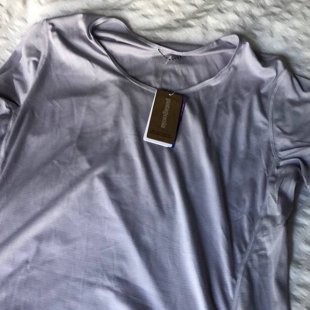 Lavender Patagonia Capilene Cool Lightweight Shirt